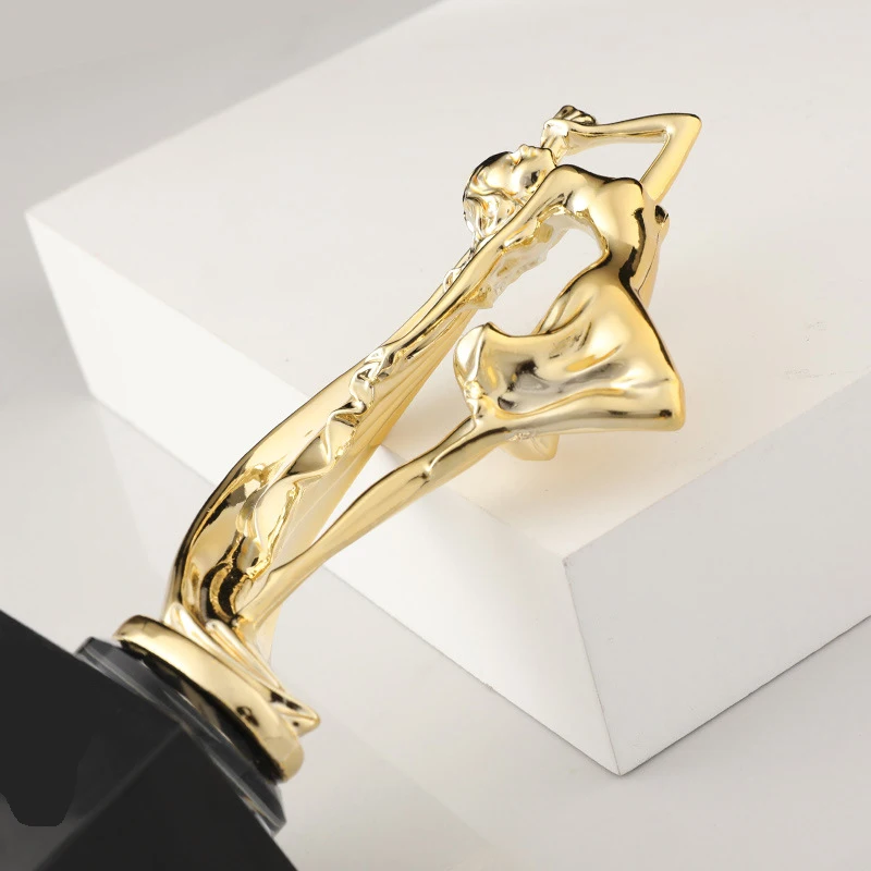 Resin Dancing Girl Sculpture Statue Simple Modern Graceful Dance Movements Cabinet Home Art Decor