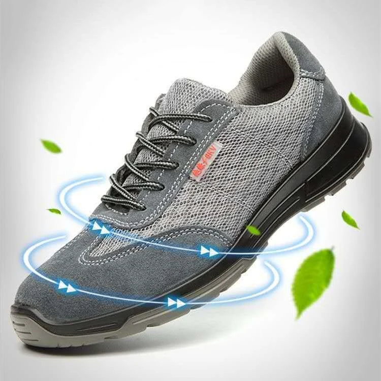 GOTAN Mesh Upper Safety Shoes for Summer Insulation Functional Shoes Breathable Lightweight Work Shoes Sneakers
