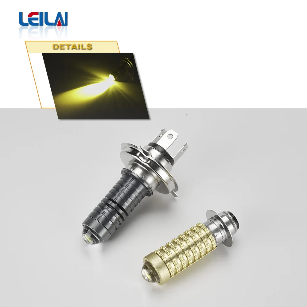 P15D LED Motorcycle Headlight Lamp 2000LM 12W Moto Led Autobike Fog Lamp 3000K 6000K Hi Lo Beam Light 12V