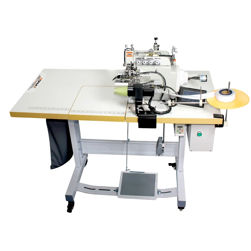 Hot sale Somax SM-01C Automatic Ribbed Collar Attaching Machine Semi-Auto T-shirt Neck Attachment Device