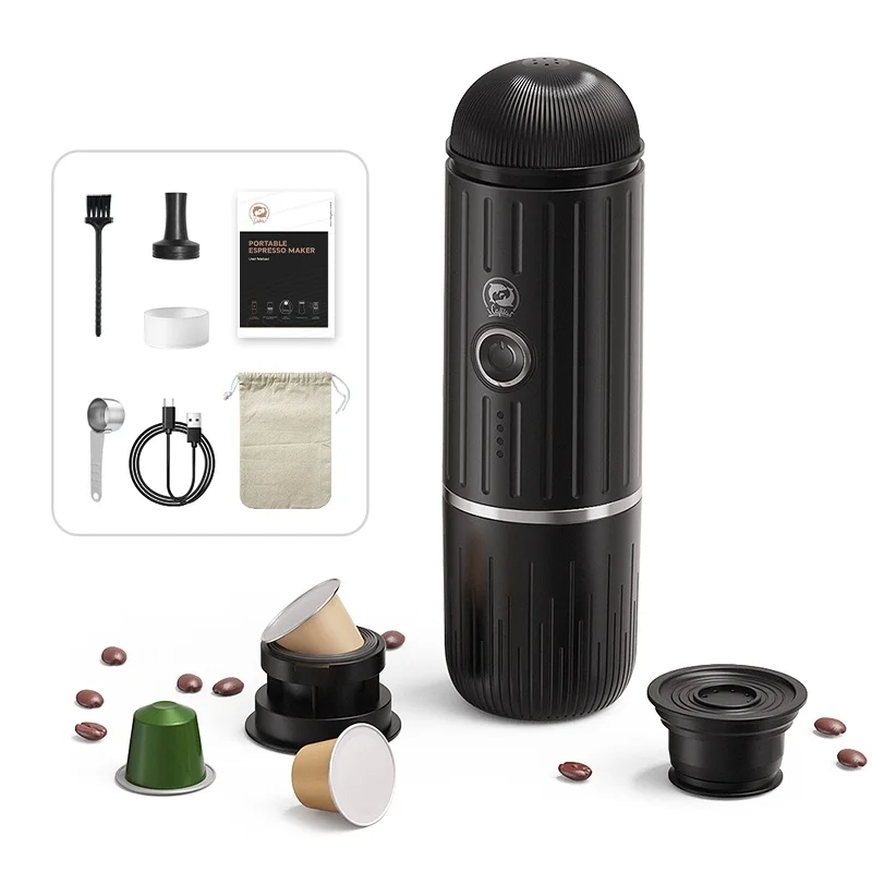 Beeman Multifunctional Portable Coffee Machine Mini Coffee Maker 2 In 1 Outdoor Heating Function Coffee Maker