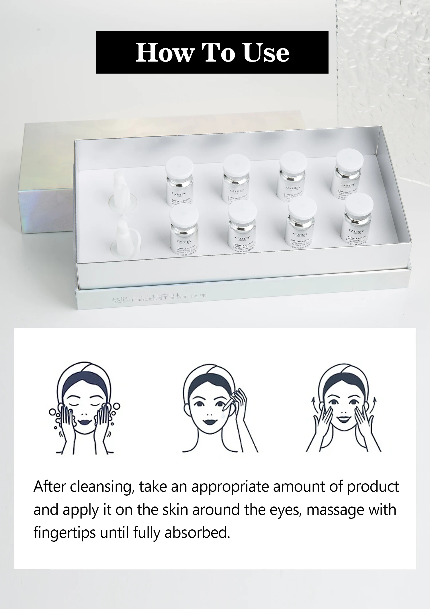 Manufacturer Supply  Anti Aging Reduce Fine Lines Eye Serum Removal Dark Eye Bag Eye Care Serum