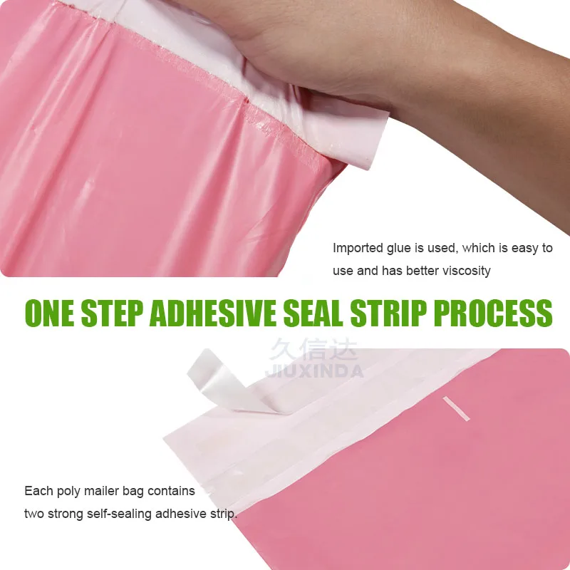eco friendly Wholesale self adhesive sealing transparent poly mail packaging bag biodegradable mailing bags free shipping