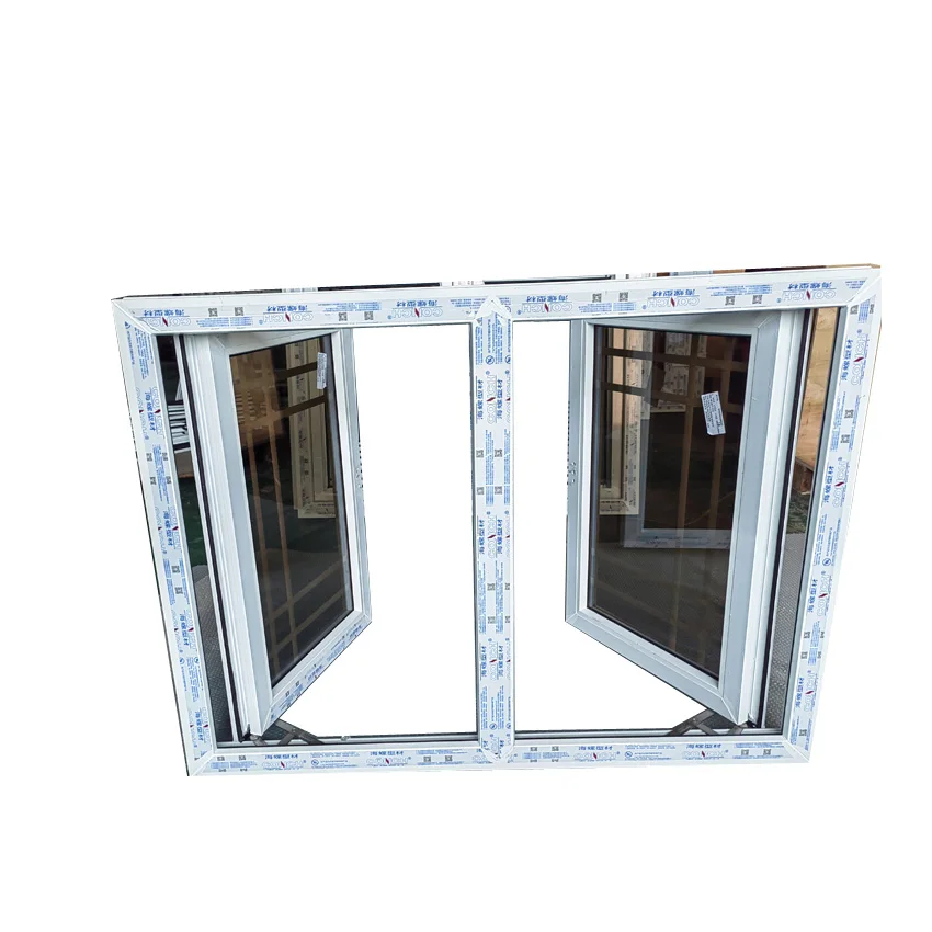 Bahamas House Popular Window Wind Proof Design PVC Hurricane Casement Glass Windows