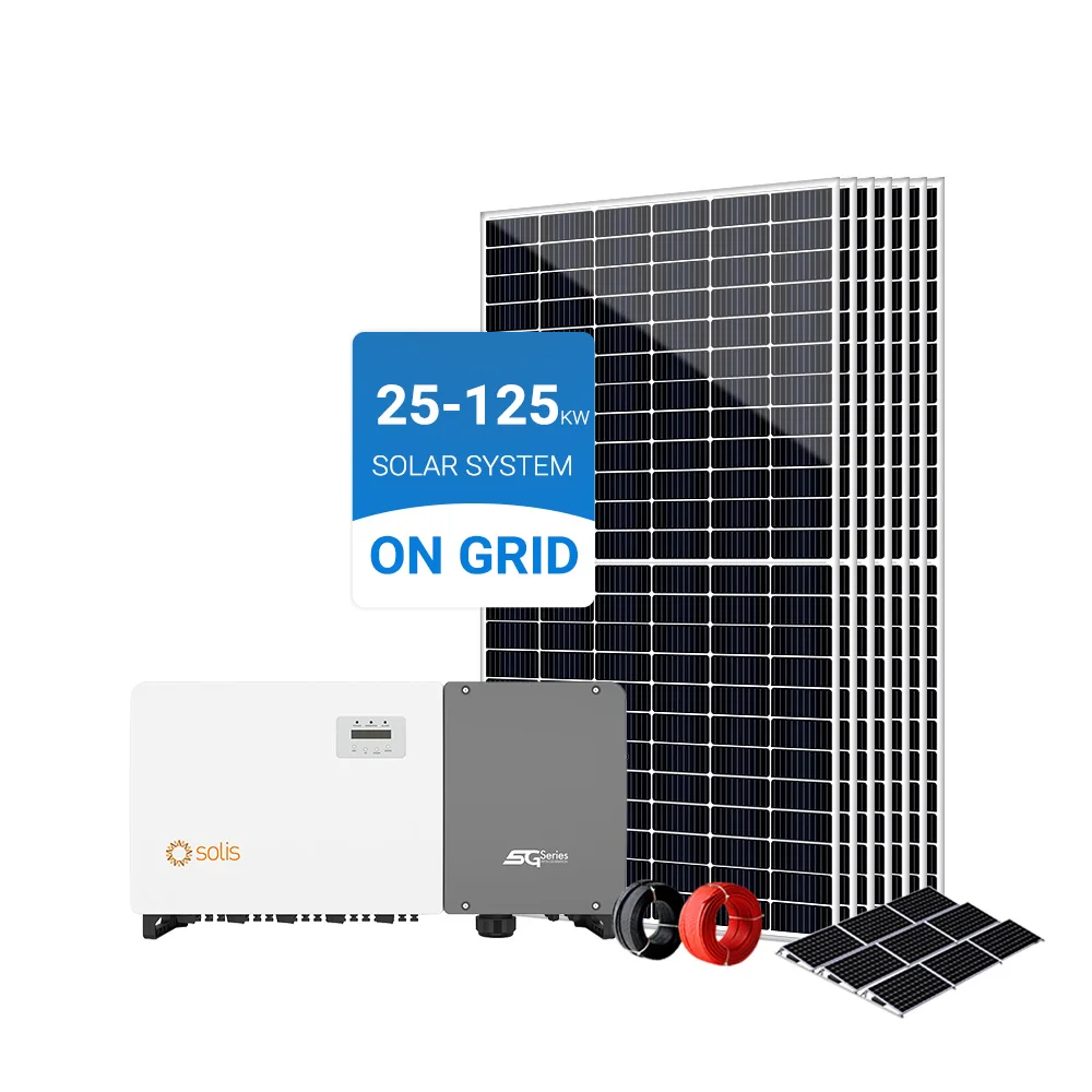 Lovsun Solar Panel System 80kw 100kw 110kw 120kw125kw Solar Photovoltaic System Solar Power Kit on Grid Solar Energy System