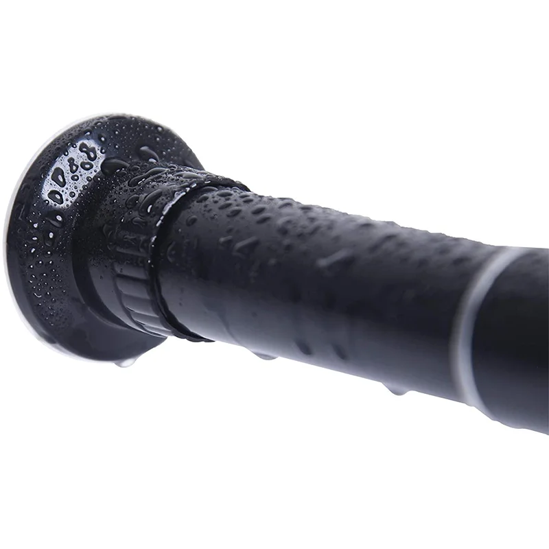 Amazon Hot Telescopic No Drill Anti-rust Resistance Stainless Steel Curtain Rods Multi-purpose Adjustable Shower Curtain Rods