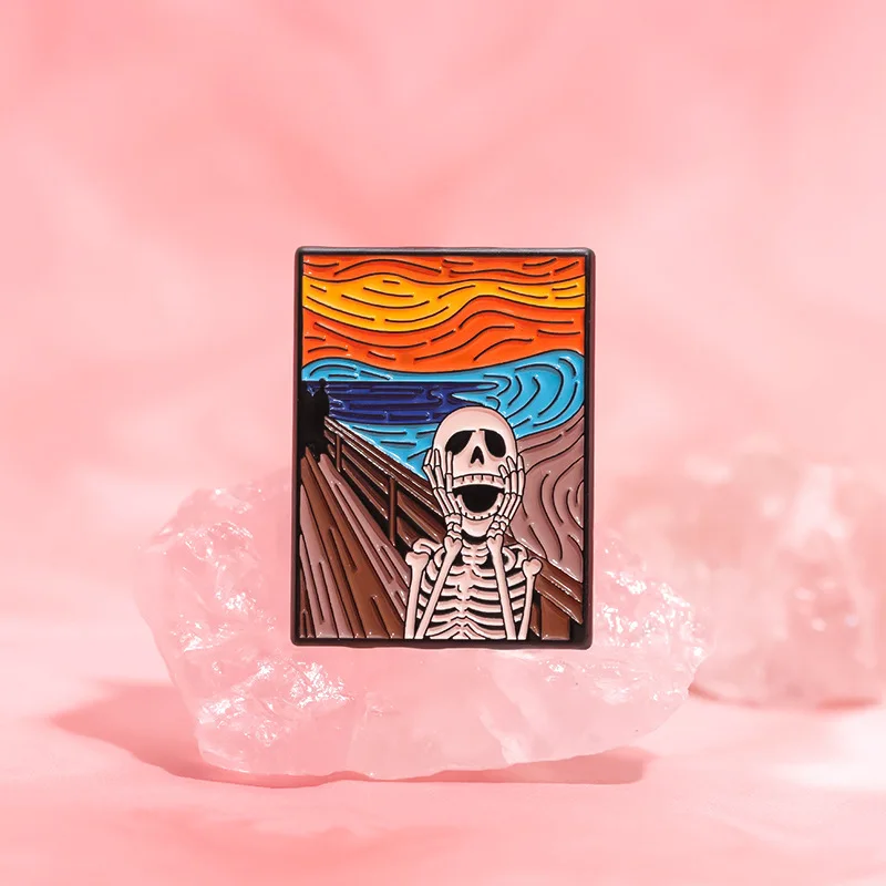 Manufacturer Custom Anime Cartoon Logo Halloween Series Metal Magnet Button Enamel Pins