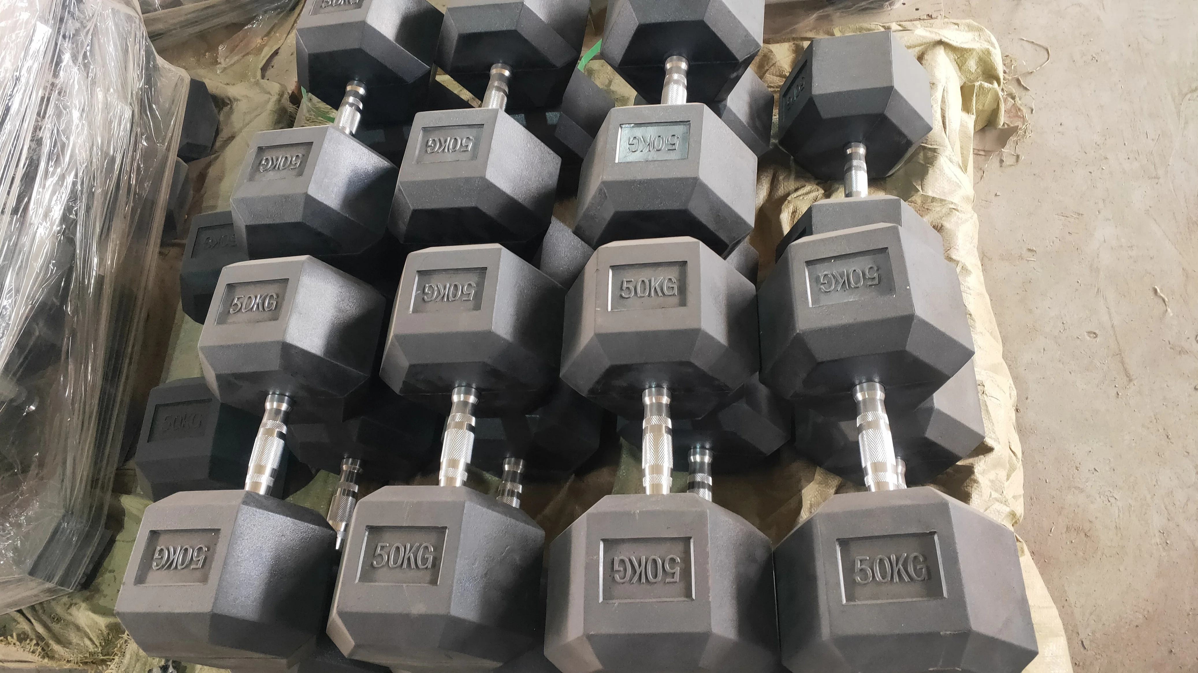 UG Health Tech Rubber Hex Dumbbell 2.5 kg 10 kg fitness Hex Dumbbell