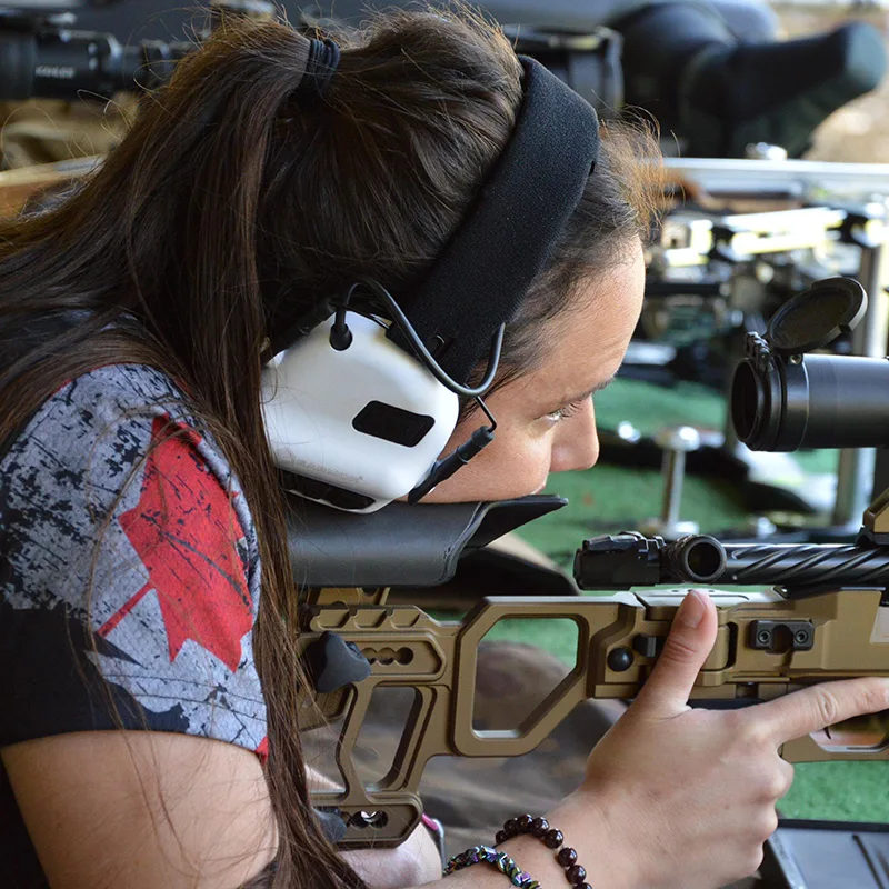 Электронные наушники для защиты слуха с шумоподавлением тактическая гарнитура стрельбы