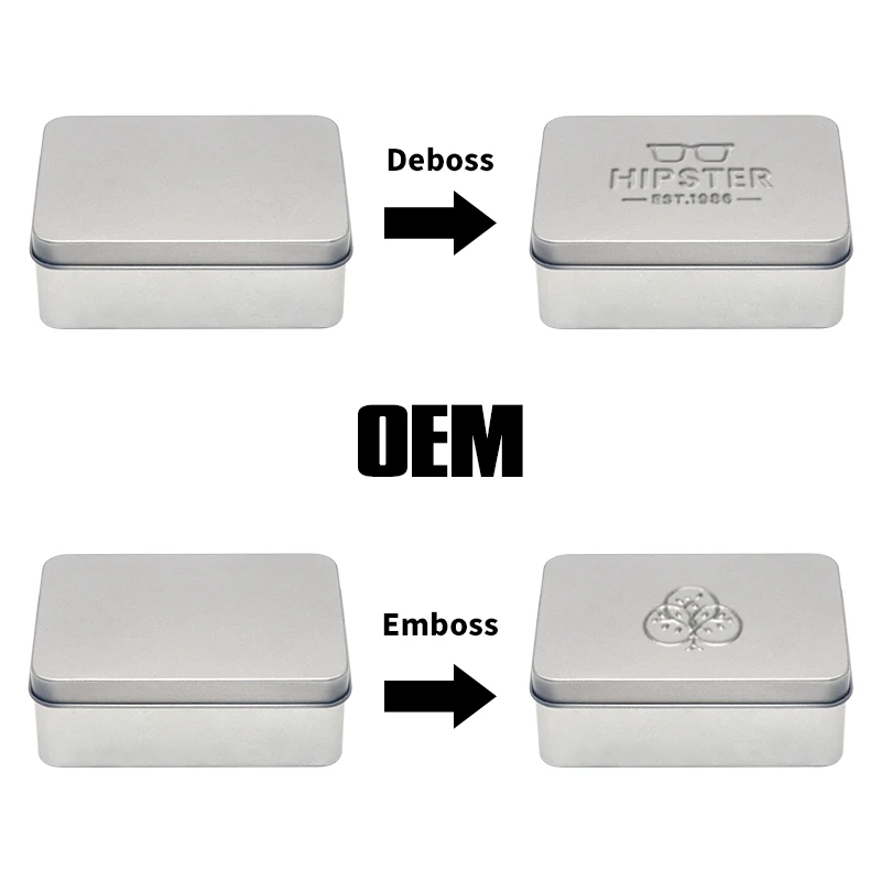 custom digital Printing logo tarot cards packaging tin box luxury playing cards tin case