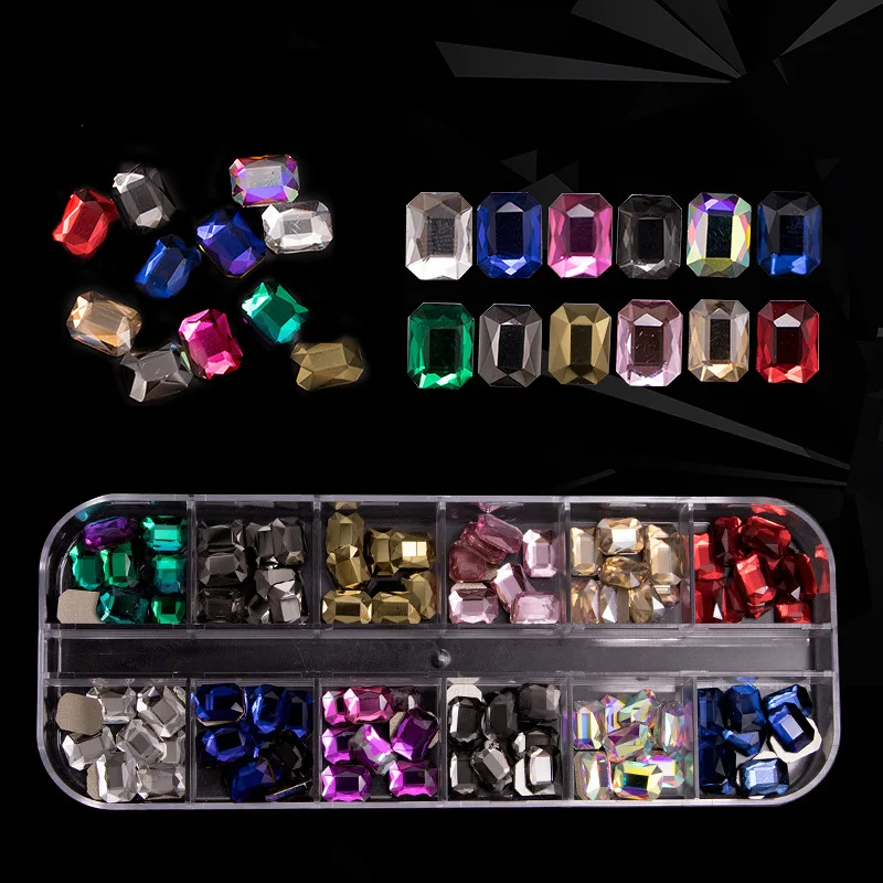 Hight Quality Multi Glass Crystal Rhinestone Nail Art Decoration Flatback Nail Art