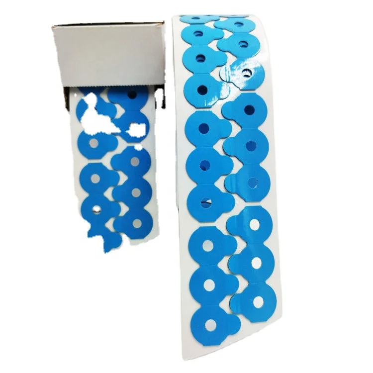 Blue lens blocking pads optical lab parts adhesive lens edging pad waterproof lens blocking pad suitable for variety of lenses