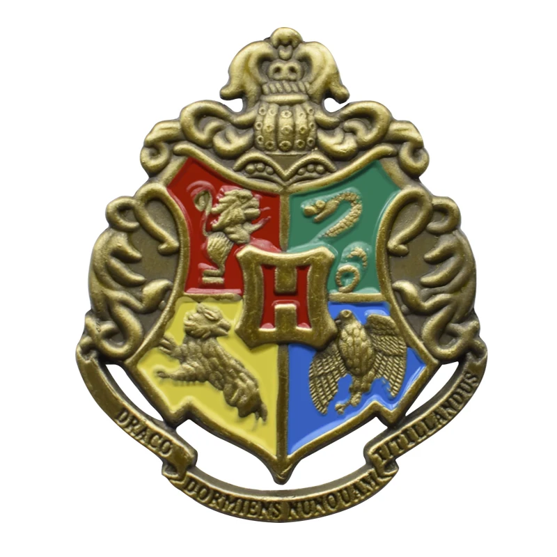 Art Craft Collection Harry Potter Hogwarts College House 3D Die cast lapel pin