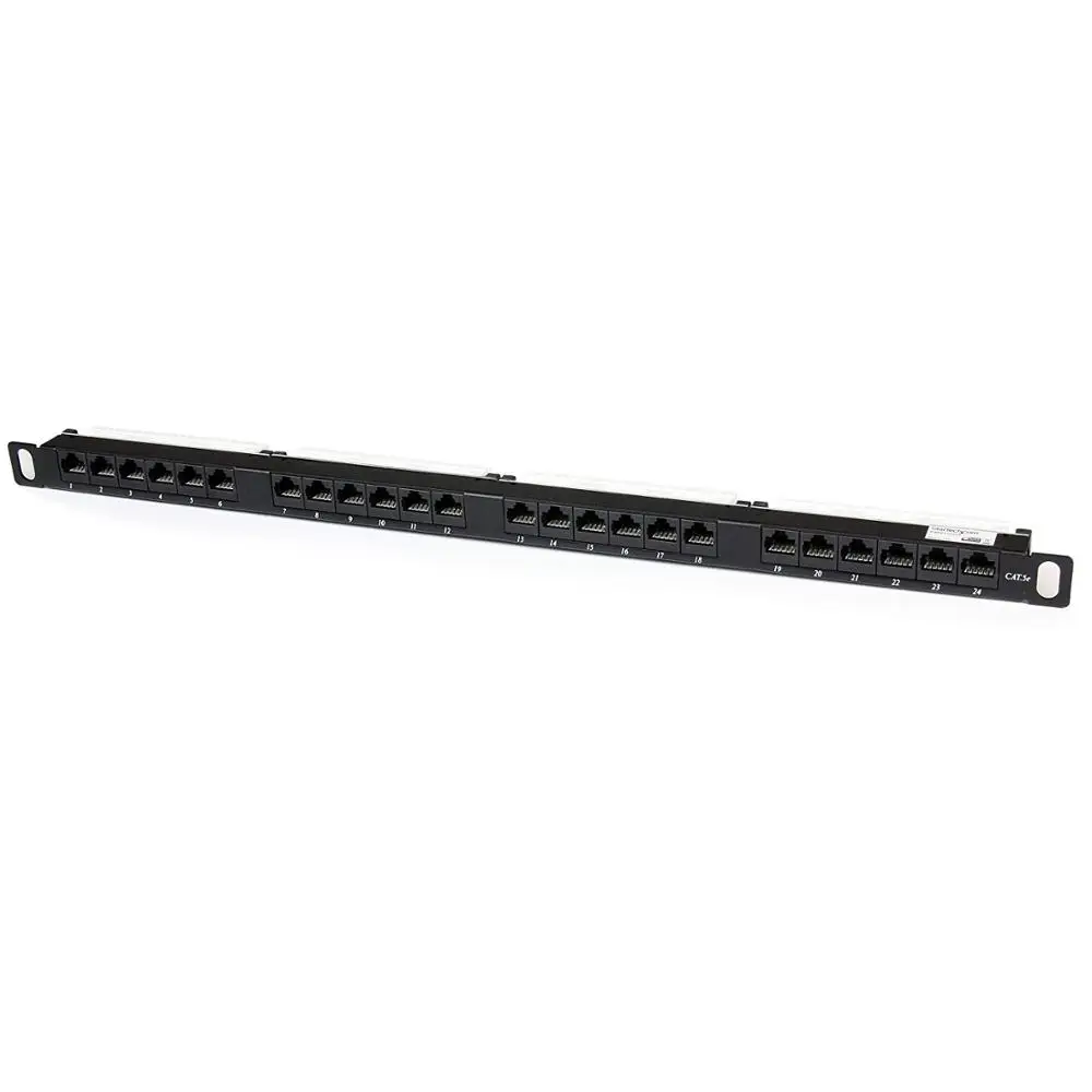 0.5U CAT5E/ CAT6  UTP  24 PORT PATCH PANEL