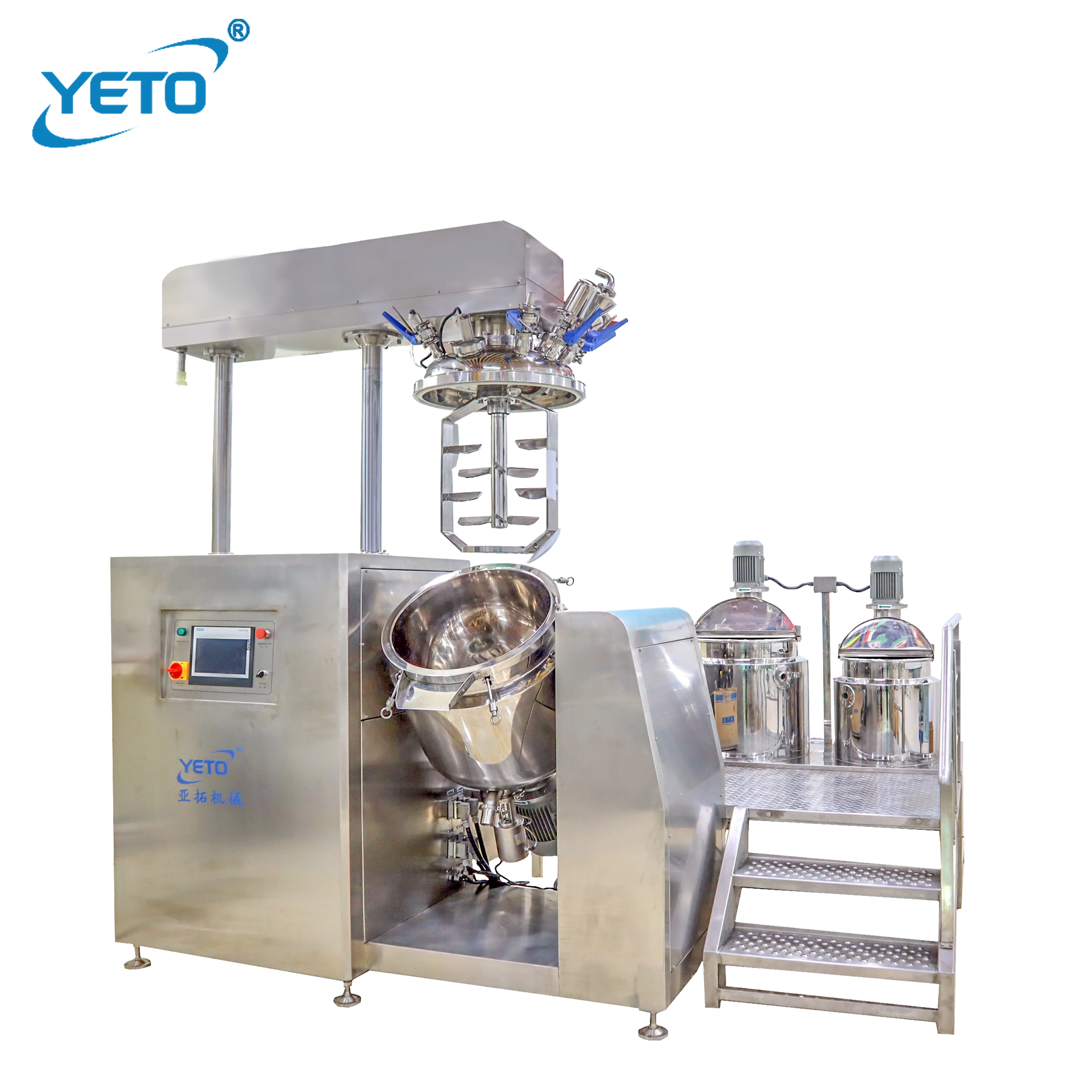 High Shear Vacuum Homogenizing Emulsifier Scar Removal Cream Face Cream Cosmetic Ointment Mixing Tank Body Lotion Making Machine