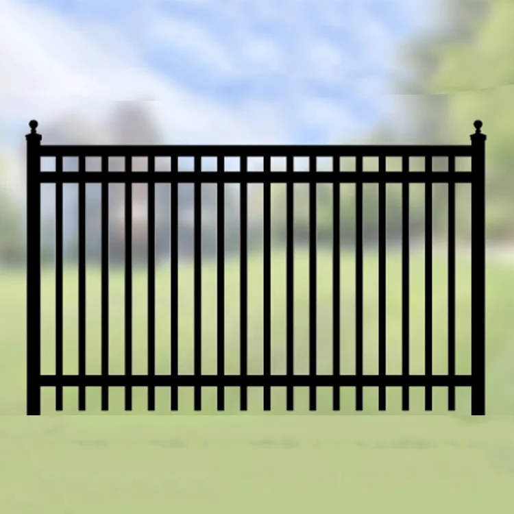 Decorative Low Price High Quality ISO9001 Cheap Wrought Iron Fence/Metal Steel Fence