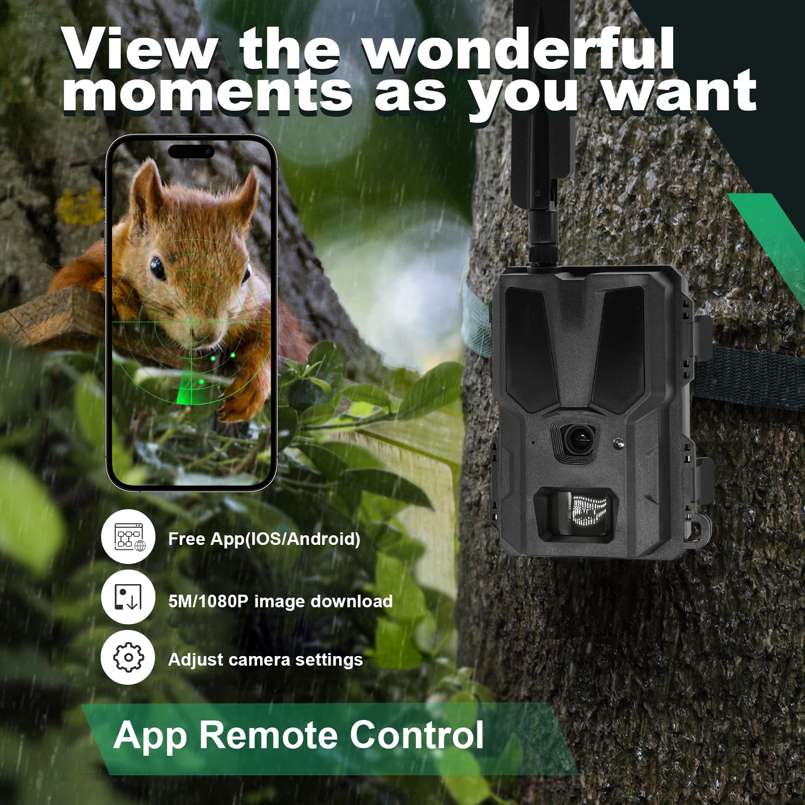Sifar Trail Camera APP Remote Control Wildlife Game Hunting Cam trail Camera with AI