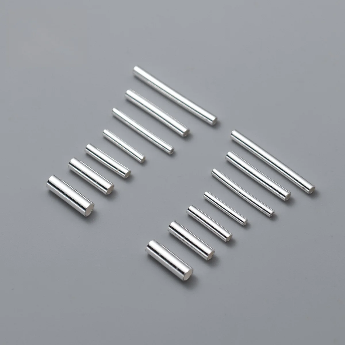 925 Sterling Silver Multi Size Cylinder Tube Beads 10-20mm Smooth Round Spacer Charms DIY Jewelry Accessories