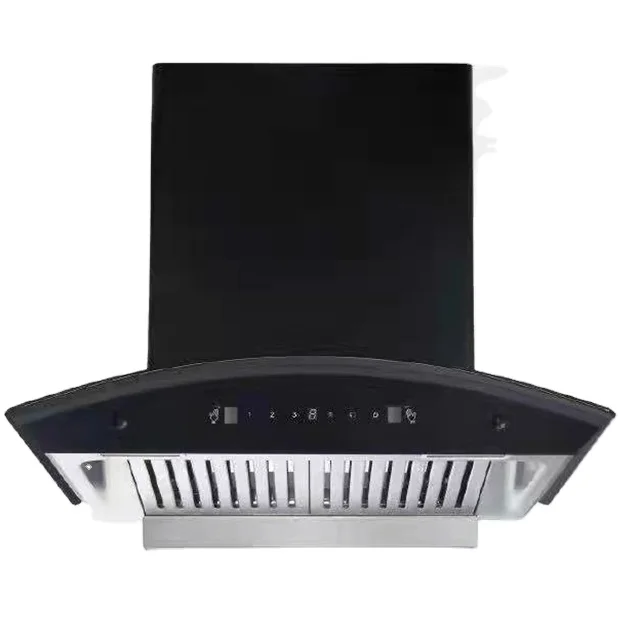 Wholesale t shape  baffle filter Electric Cooker Hood Kitchen Hood Design auto-clean kitchen Chimney Range Hood for india market