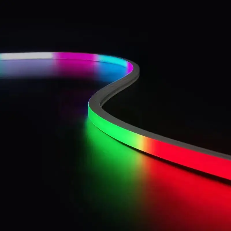 20*20 мм вид сбоку DMX512 цифровой RGB/ RGBW светодиодный неоновый гибкий 12 В 24 уличный водонепроницаемый