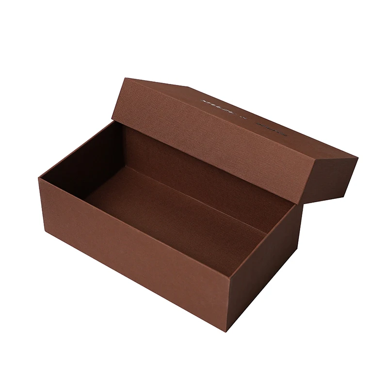 Luxury Lid And Base Box Custom Embossed Logo With Texture Gift Cardboard Packaging Box For T Shirt Hoodies Perfume Cosmetic