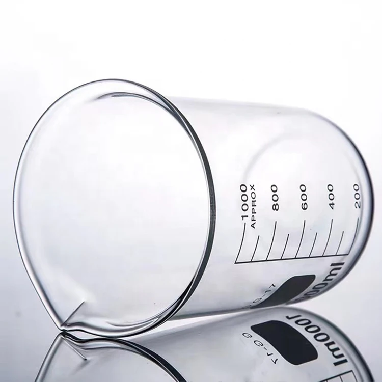 High Quality borosilicate glass beaker 50ml 100ml 250ml clear glass beakers