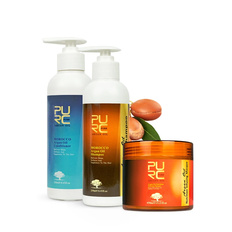 
Manufacturer wholesale low MOQ deeply moisturizing Moroccan argan oil shampoo 