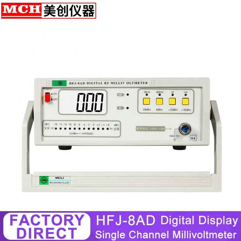 Milli voltmeterRF Millivoltmeter Digital 1000MHZ 1mV 10V LCD Display With 3999 Readout HFJ-8AD
