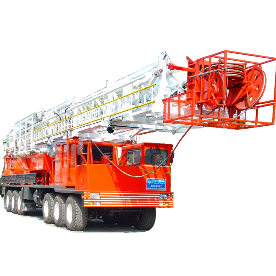 RG API Standard Oil Field Oil and Gas Well Bore Hole Truck Mounted Mobile  XJ120  Workover Rig