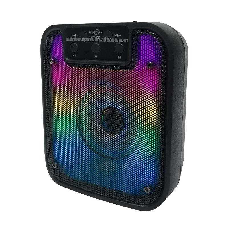 Kts Small Bt Speaker Gts-1749 Newest Product Hot Sale Professional Portable Outdoor Wireless 3 Inch Speaker with Rgb Color Light