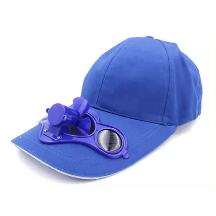 Peaked Cap Hat Summer Baseball Hat with Solar Powered Fan Cooling Fan Cap for Camping Traveling Outdoor hats with fan