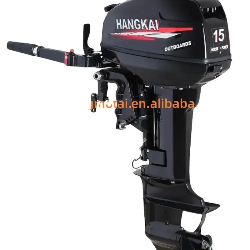 Hot Sale HangKai Boat Engine Ship Outboard Motors New Saltwater 18HP 2 Stroke Gasoline Outboard Motors