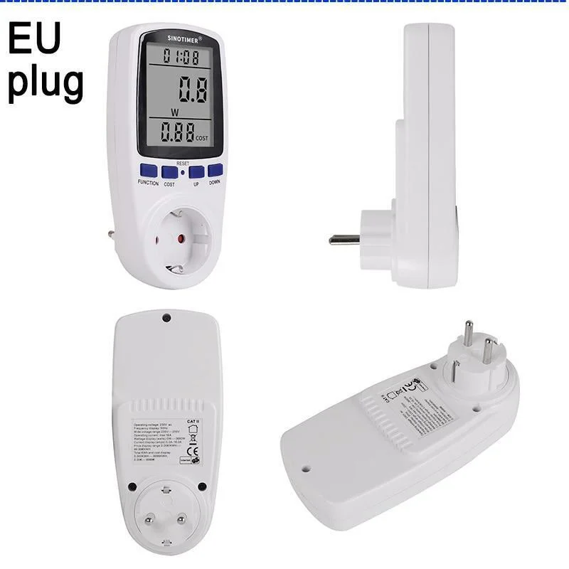 Hot Sale Digital Lcd Power Meters Wattmeter Socket Wattage Kwh Energy Meter Measuring Outlet Power Analyzer
