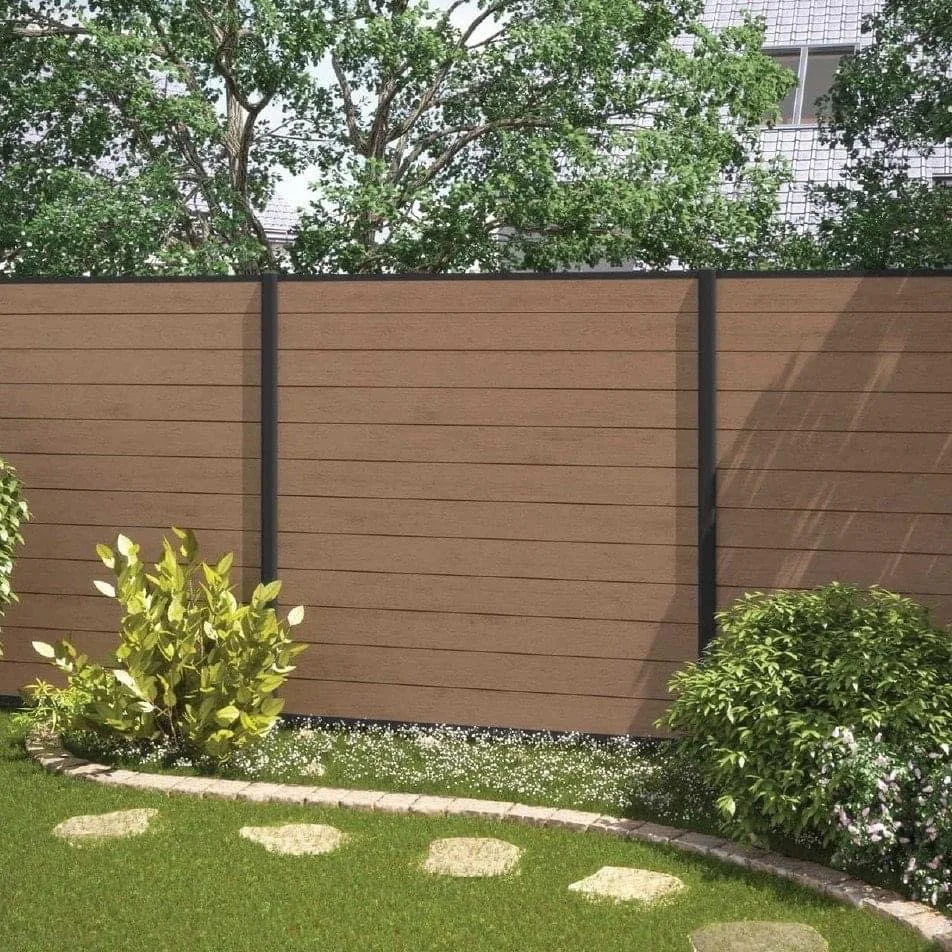 Co-extrusion Decorative Fence  Hassle-free Outdoor Screening  WPC Factory Price Fencing China