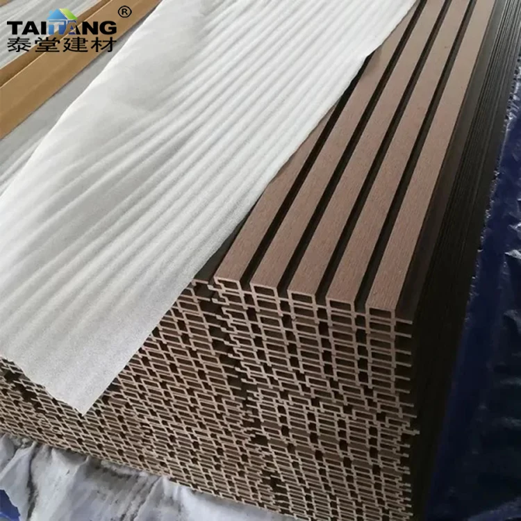 Lambrines De Pvc Textured Luxury Wood Wallcovering Wpc Wall Panel Wood For Household