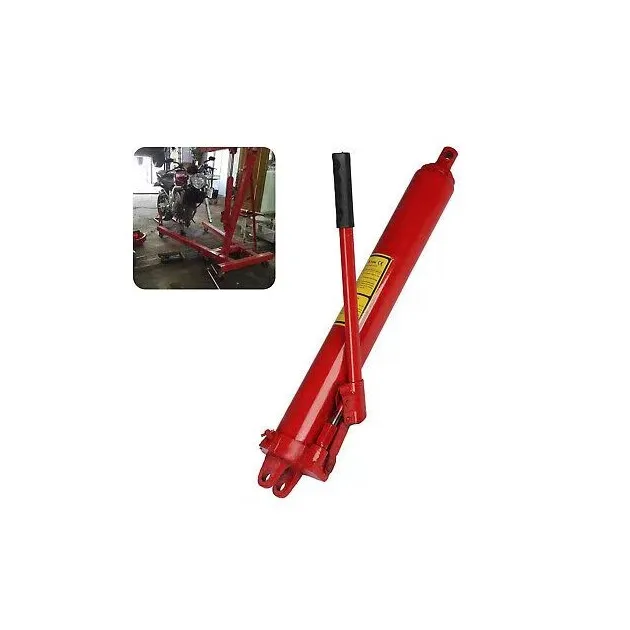 8 Ton Long Ram Jack For Engine Crane With Hook Base