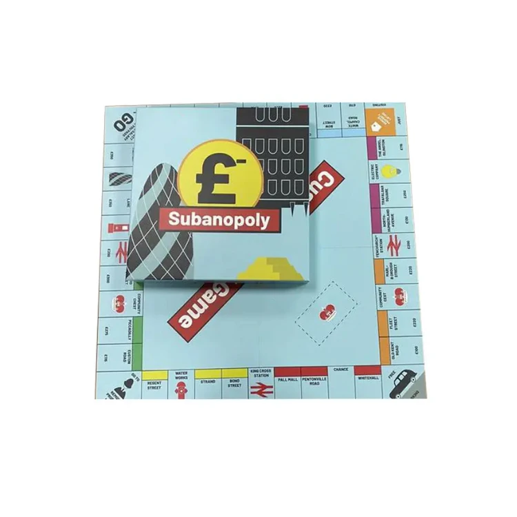 Custom Design Monopoli Board Games Manufacturers Plastic Miniature Token Supplier Table Board Game