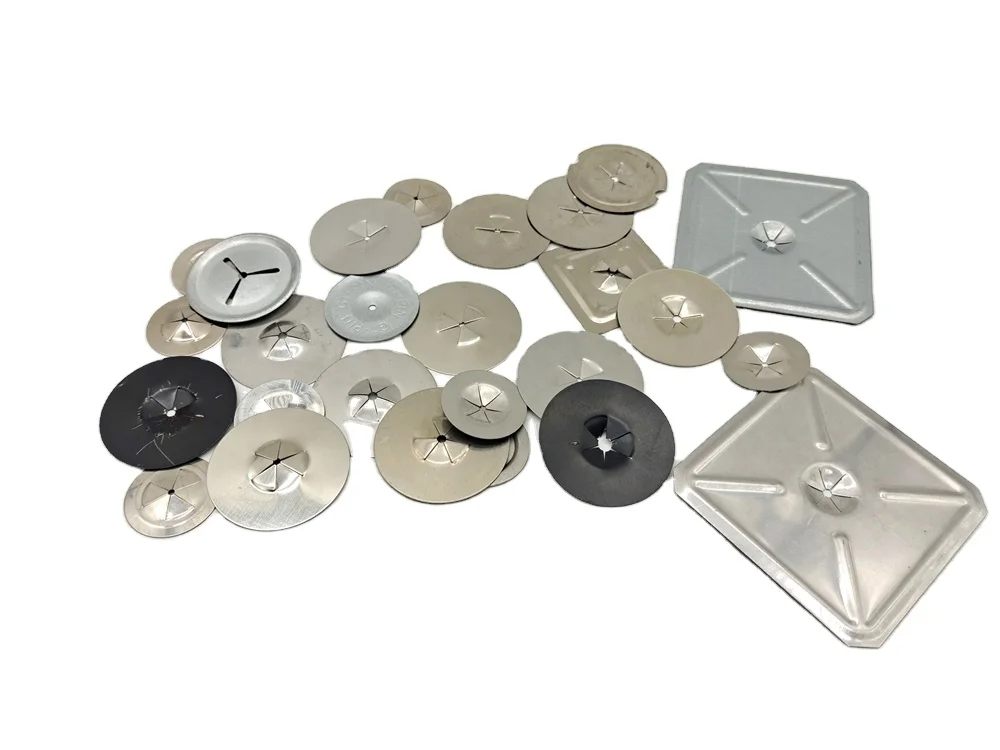 Stainless Steel Insulation Square Self Locking metal Washers For Insulation Pin