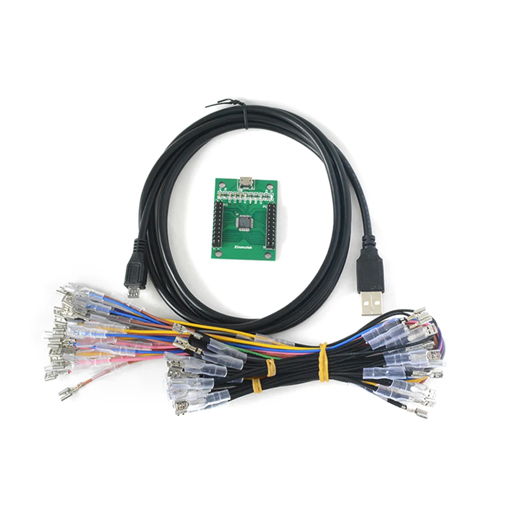 Arcade Mame DIY KIT for 2 Players PC 2 in 1 to Arcade Joystick and Button Interface USB Board