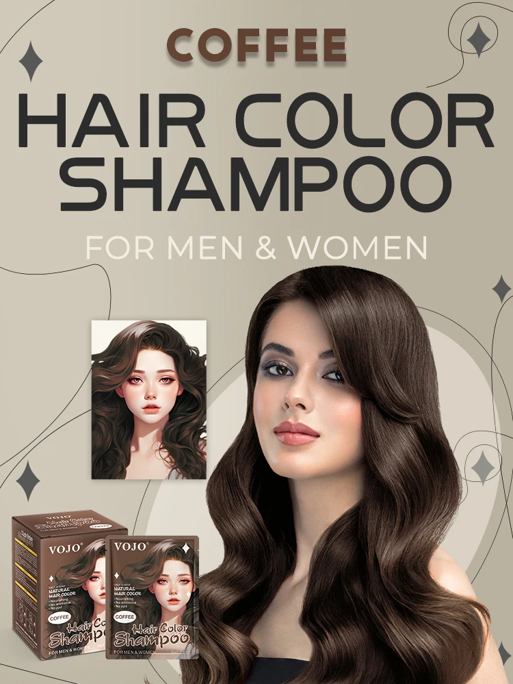 VOJO oem Best Coloring Coffees Semi-Permanent Hair Dye Manufacturer Hair Dye Shampoo tinte para el cabello