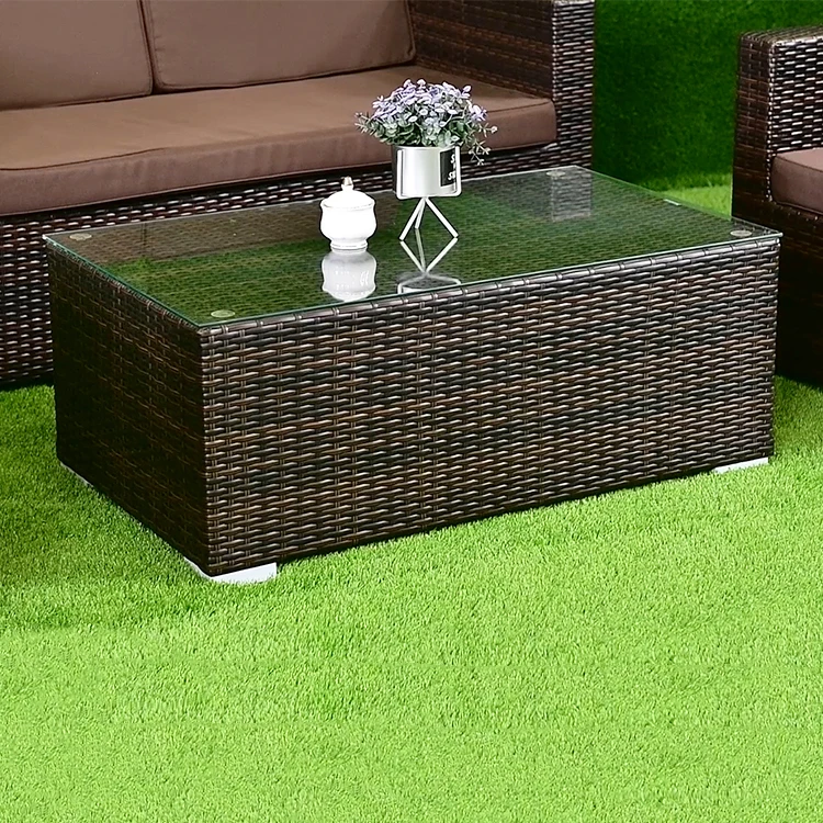 2023 New Arrival Modern luxury Outdoor Furniture Set wicker garden furniture patio garden round big rattan sofa set