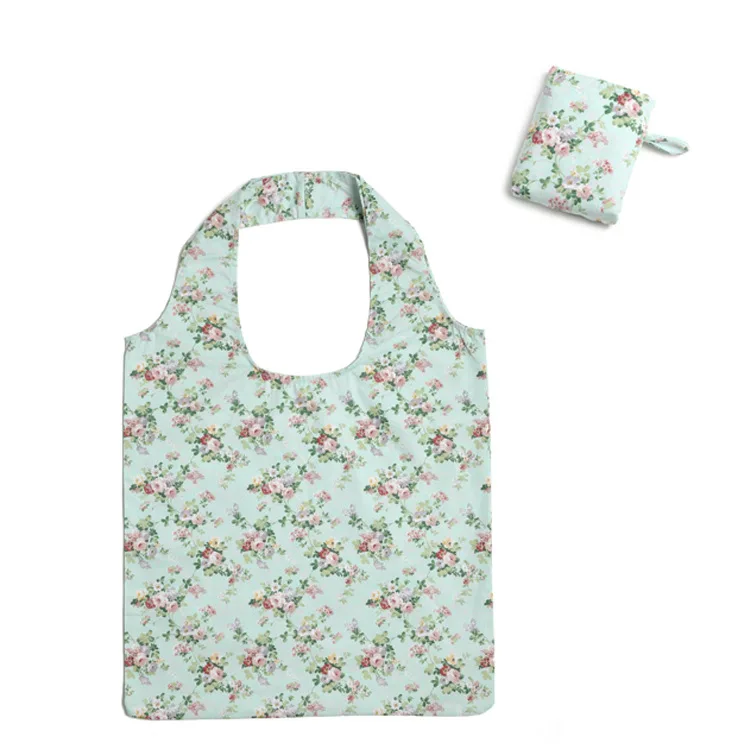 Gym bags to customize korean hemp tote nylon foldable shopping bag