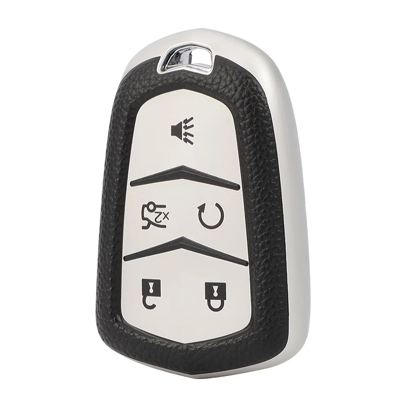 Car Remote Key Cover Protective TPU Holder Leather Case Box Accessories Keychain FIt For Cadillac XT4 XT6 CT4 ATLS CT5 SRX CT6 2