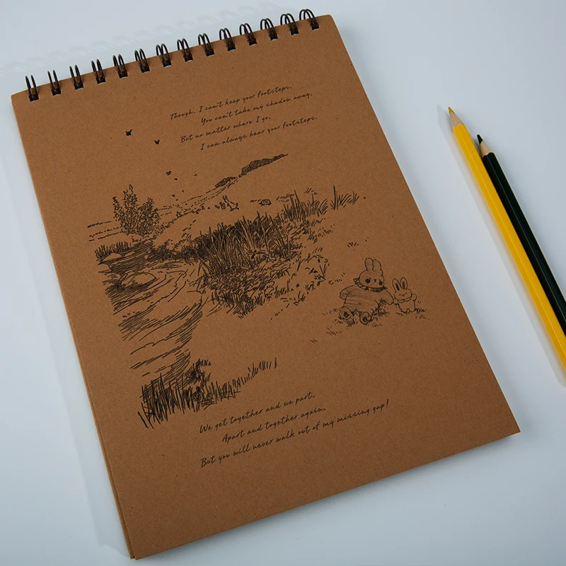 custom hardcover spiral  blacid freeank drawing book sideways strathmore 300 series bristol sketchbook