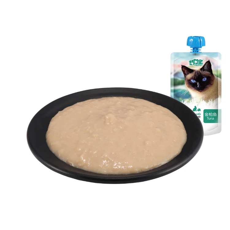 OEM ODM natural cat wet food pouch good tasty tuna/salmon flavor cat snacks cat wet food