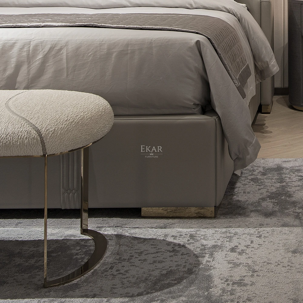 EKAR FURNITURE New home bed stool modern simple furniture velvet long bench