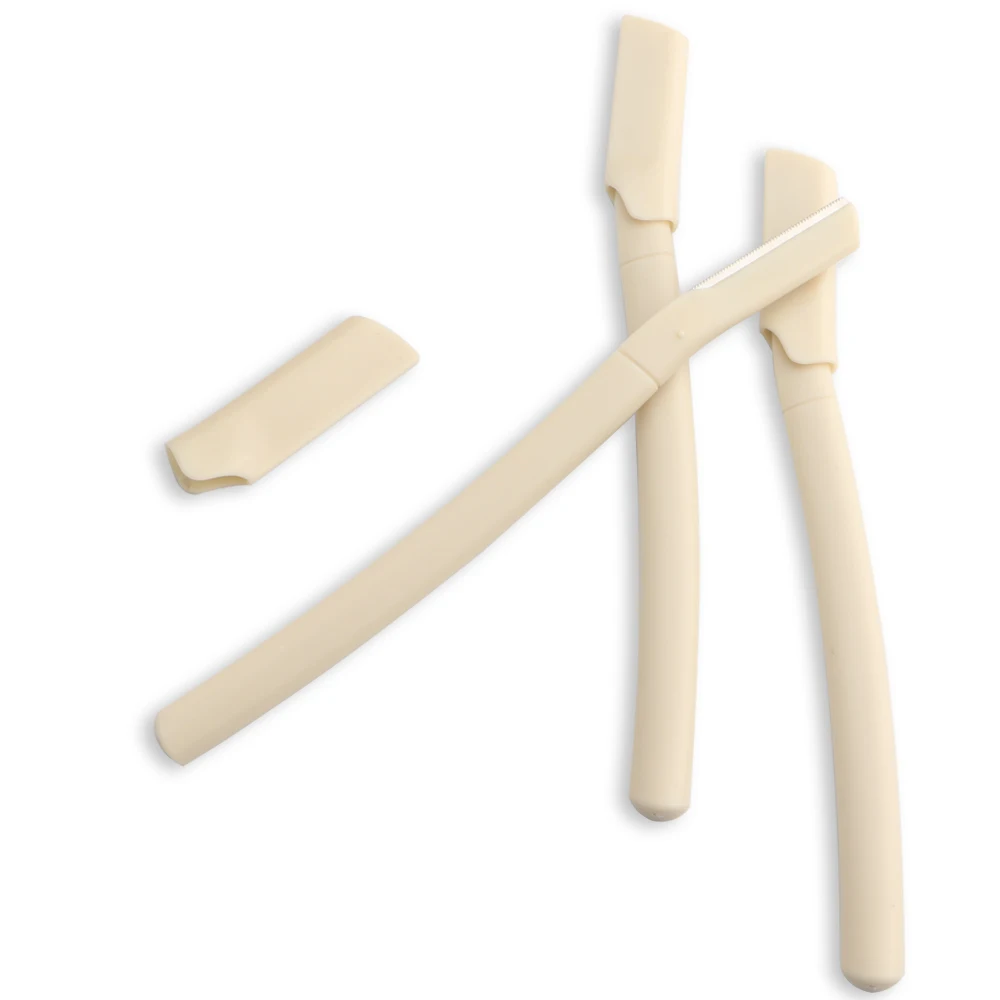 Post consumer Recycled  material facial razor, single blade stainless steel hair remover dermaplaning tool