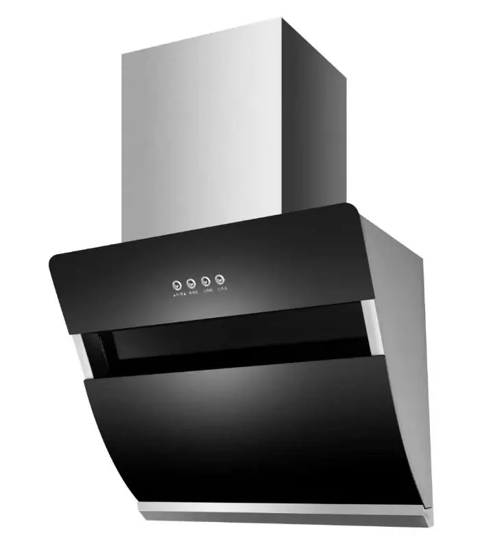 Черная BLDC мотор SS кухонная вытяжка автоматическая очистка