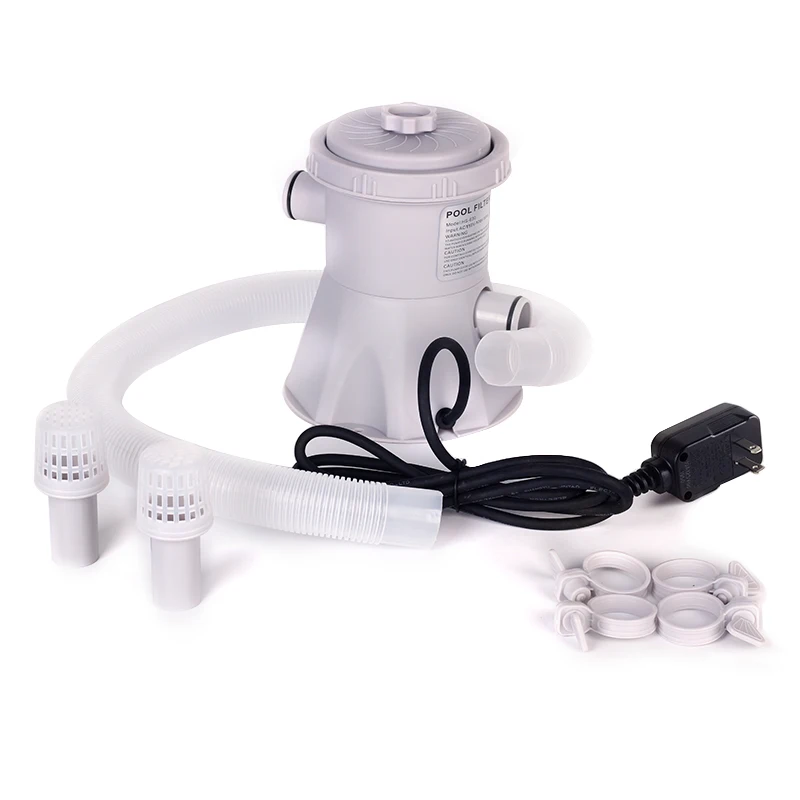Swimming Pool Water Circulation Pump 300 Gallon Water Cleaner Filter Pump With American Adapter Electric Cleaning Tool