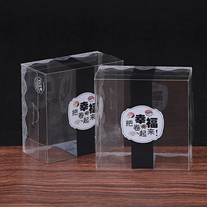 Wholesale Customized Transparent Clear Food Grade PET Cake Box with Custom Logo Cheap Price PVC Plastic Storage Container